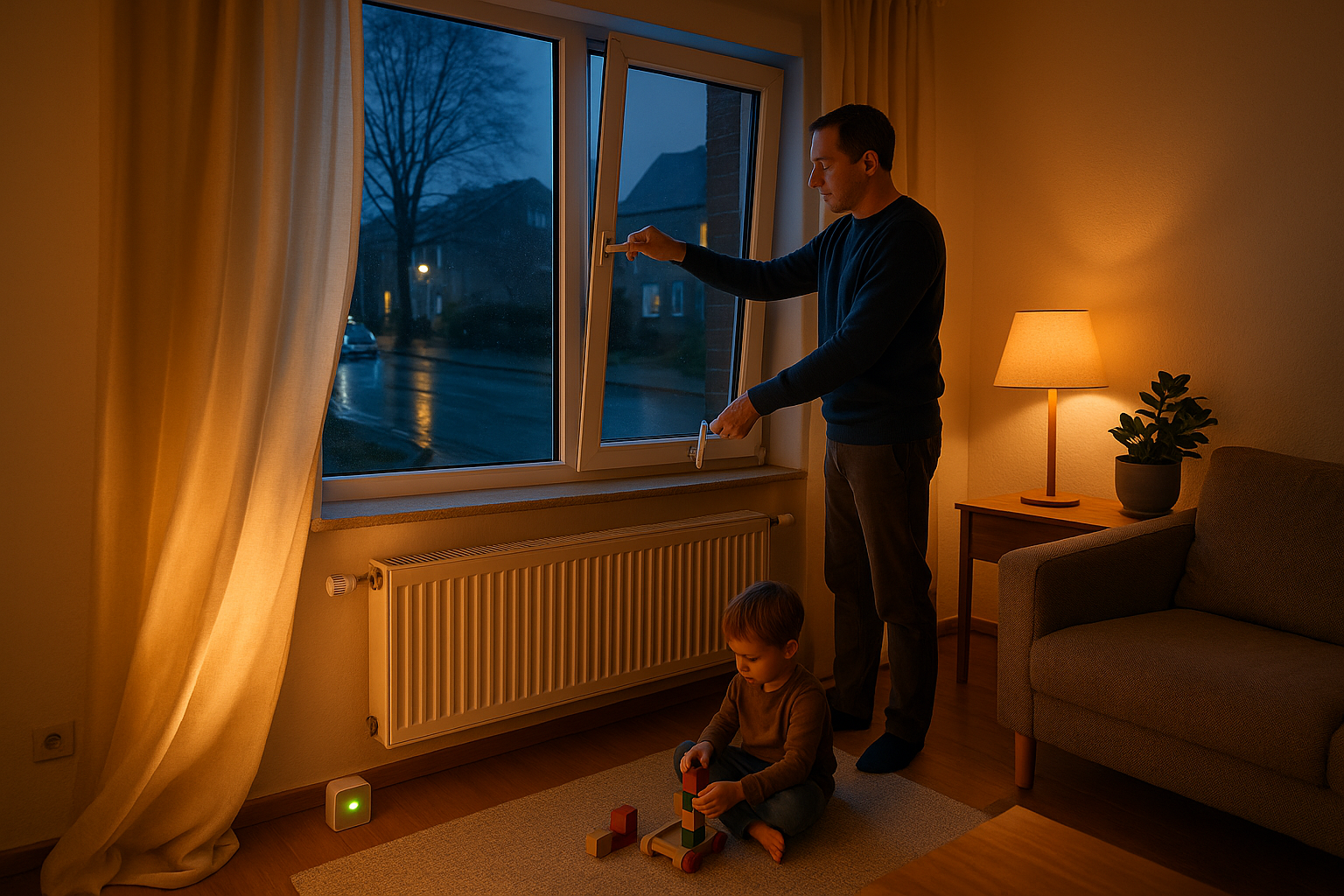 Kierstandhouder voor veilige ventilatie