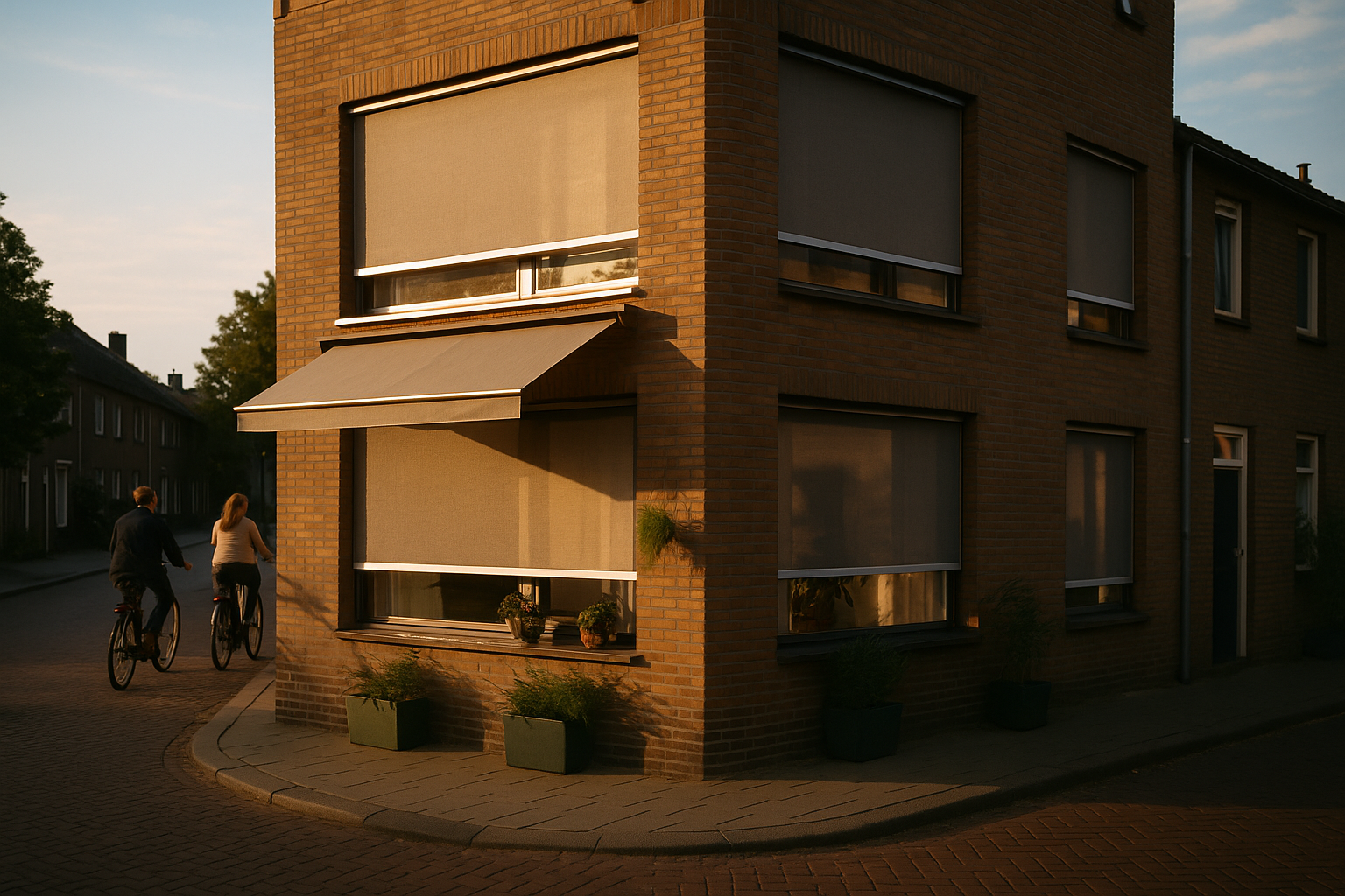 Lichtdoorlatende zonwering voor appartementen