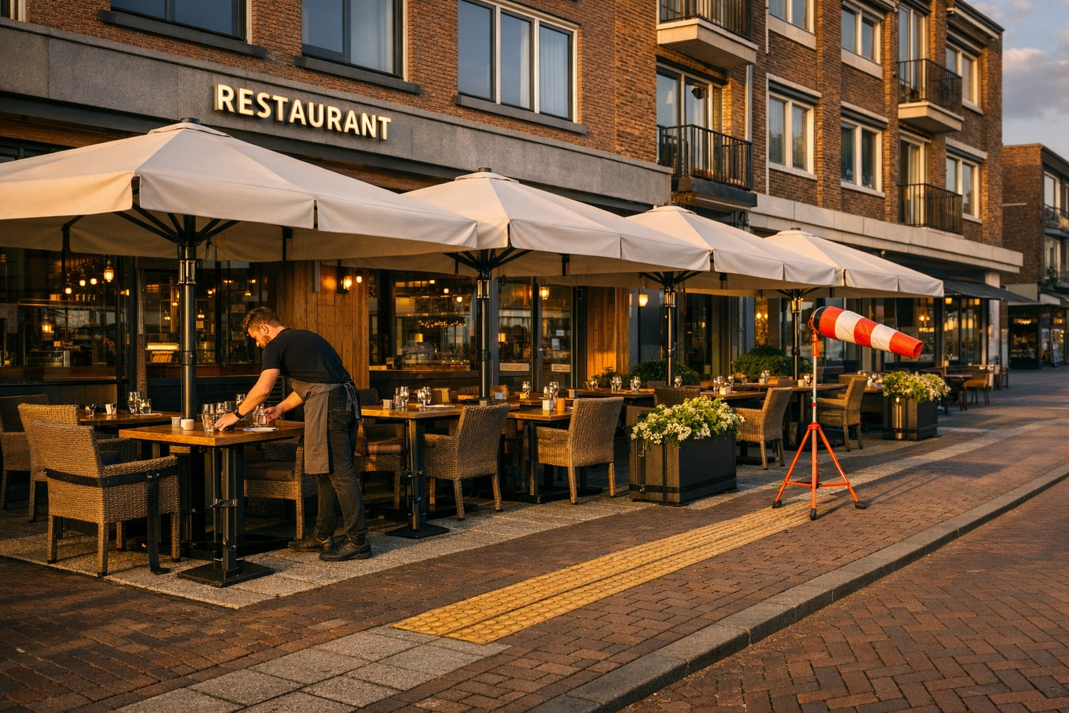 Veiligheidsnormen horeca parasols openbare ruimte