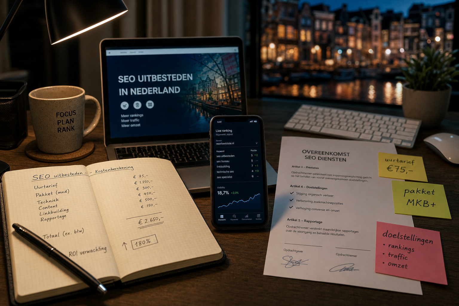 SEO prijsmodellen vergelijken